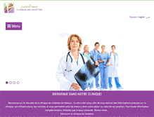 Tablet Screenshot of clinique-les-violettes.com